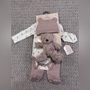 Kids' Bear Outfit Set with Teddy bear